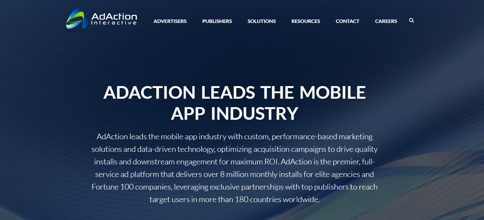 AdAction - an innovative mobile app media firm.