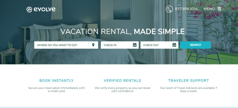 Evolve Vacation Rental - Full Site