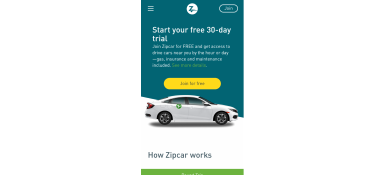Zipcar - Mobile