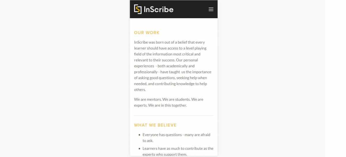 InScribe - Mobile 2