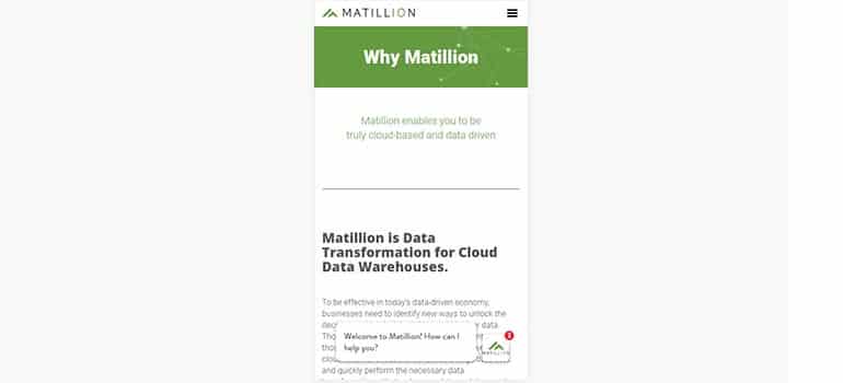 Matillion - Mobile 1