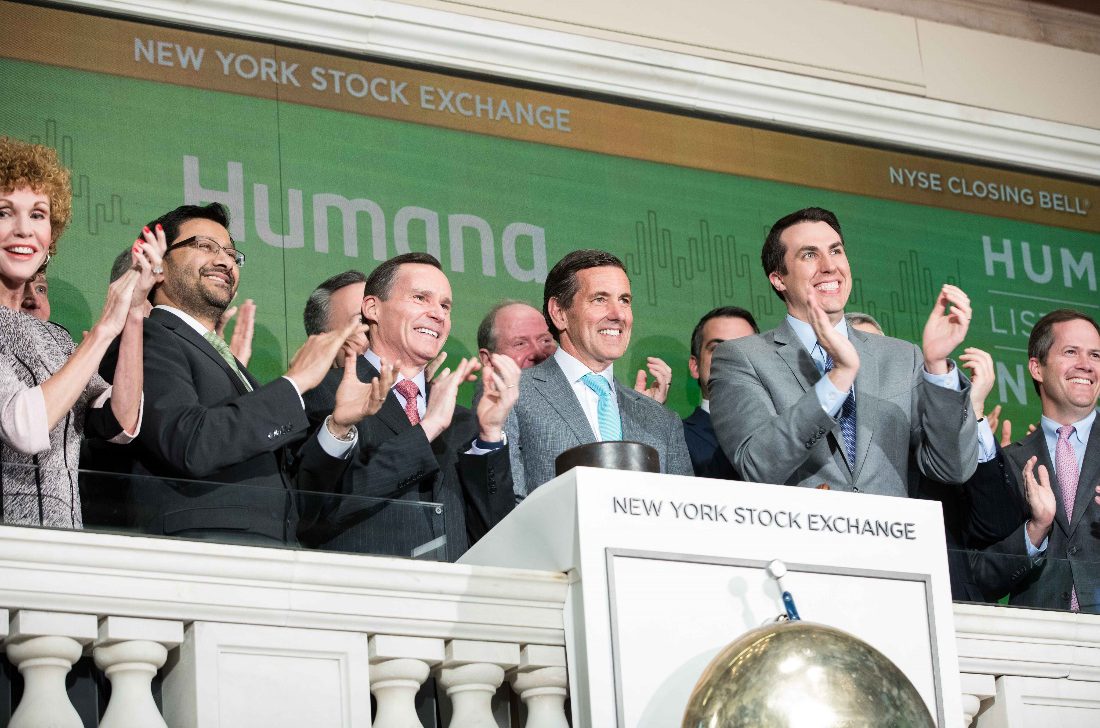 Humana leadership team at NYSE