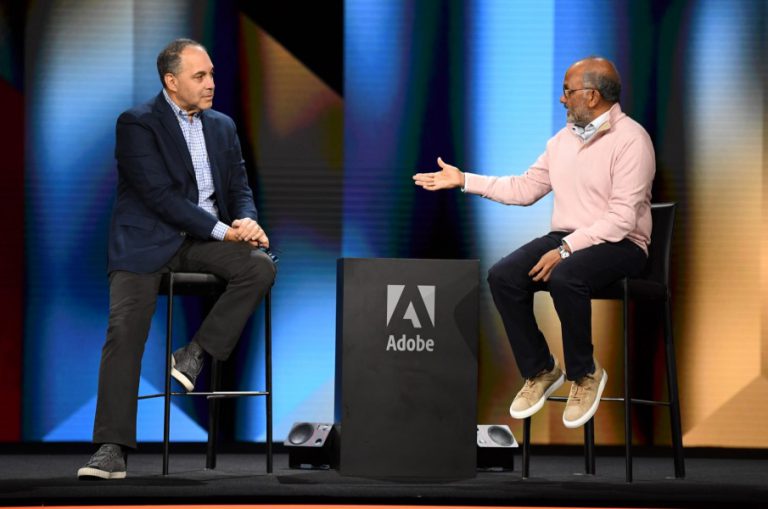Adobe CEO in an interview at design conference