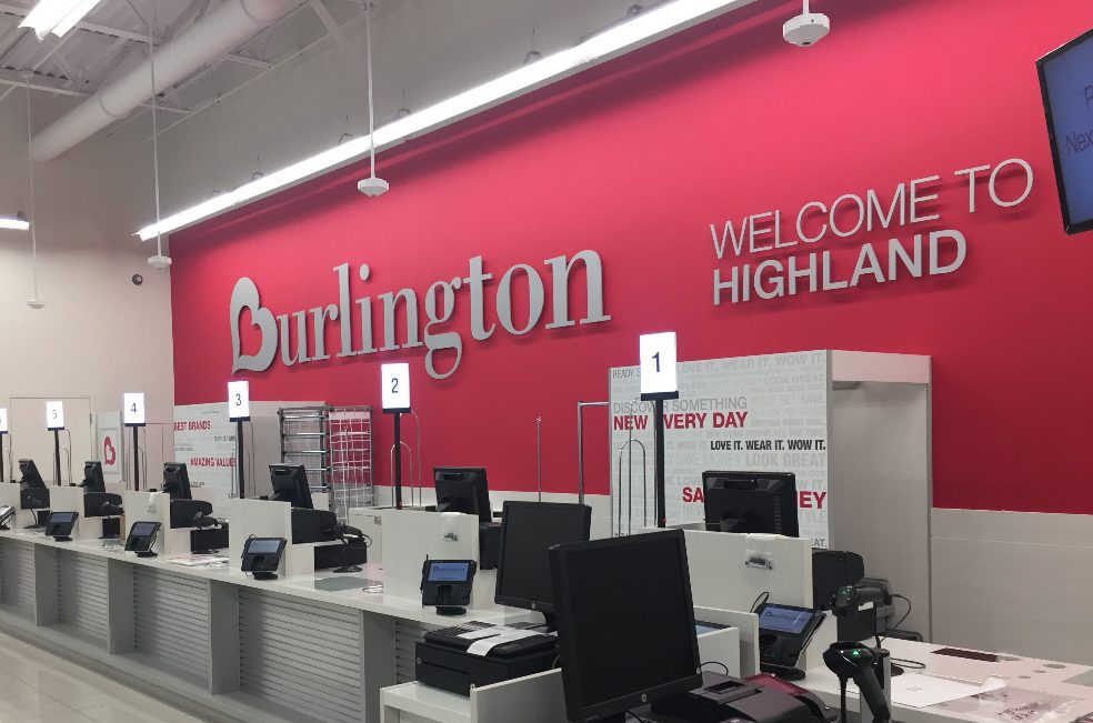 Empty registration at Burlington store