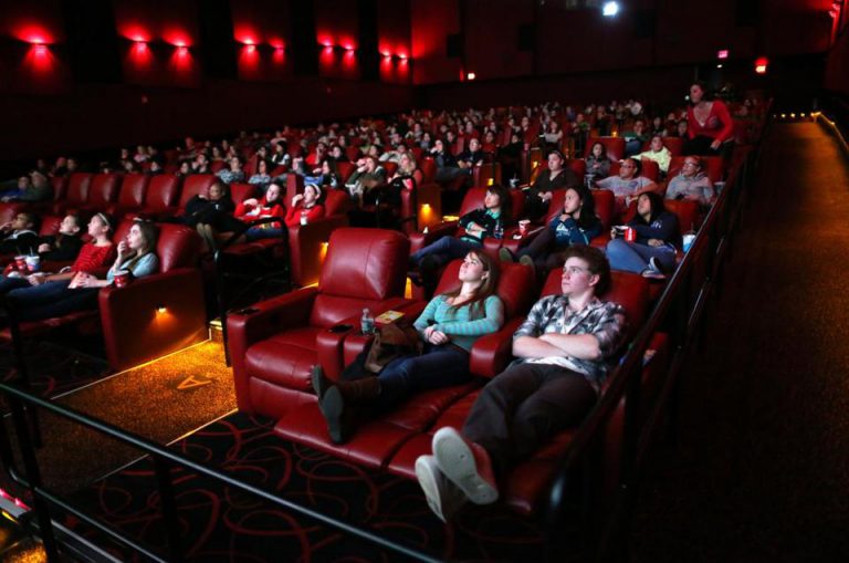 Full house of AMC movie theater