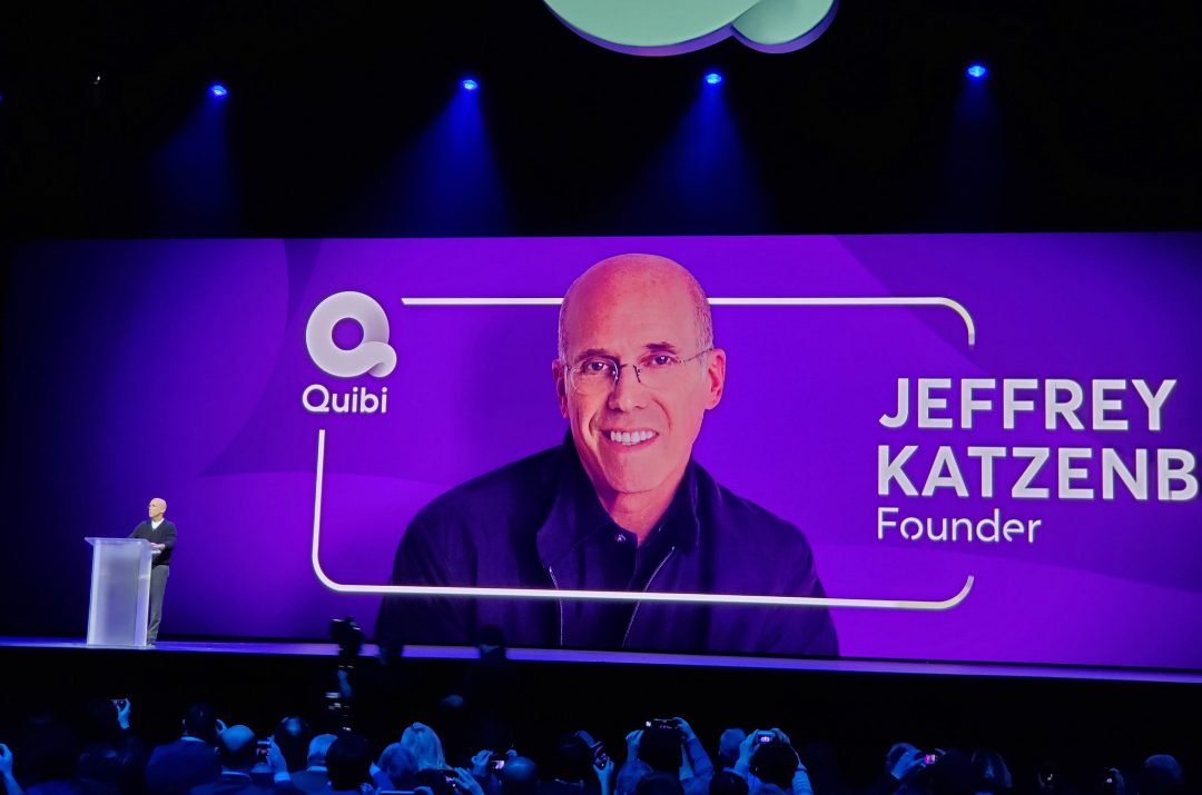 Quibi CEO give talks in a conference