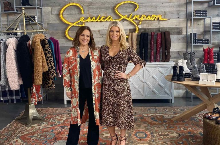 a Jessica Simpson store with a manager