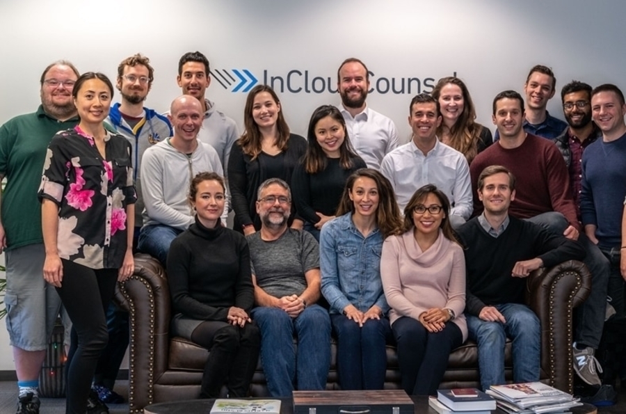 IncloudCounsel team at the headquarter office