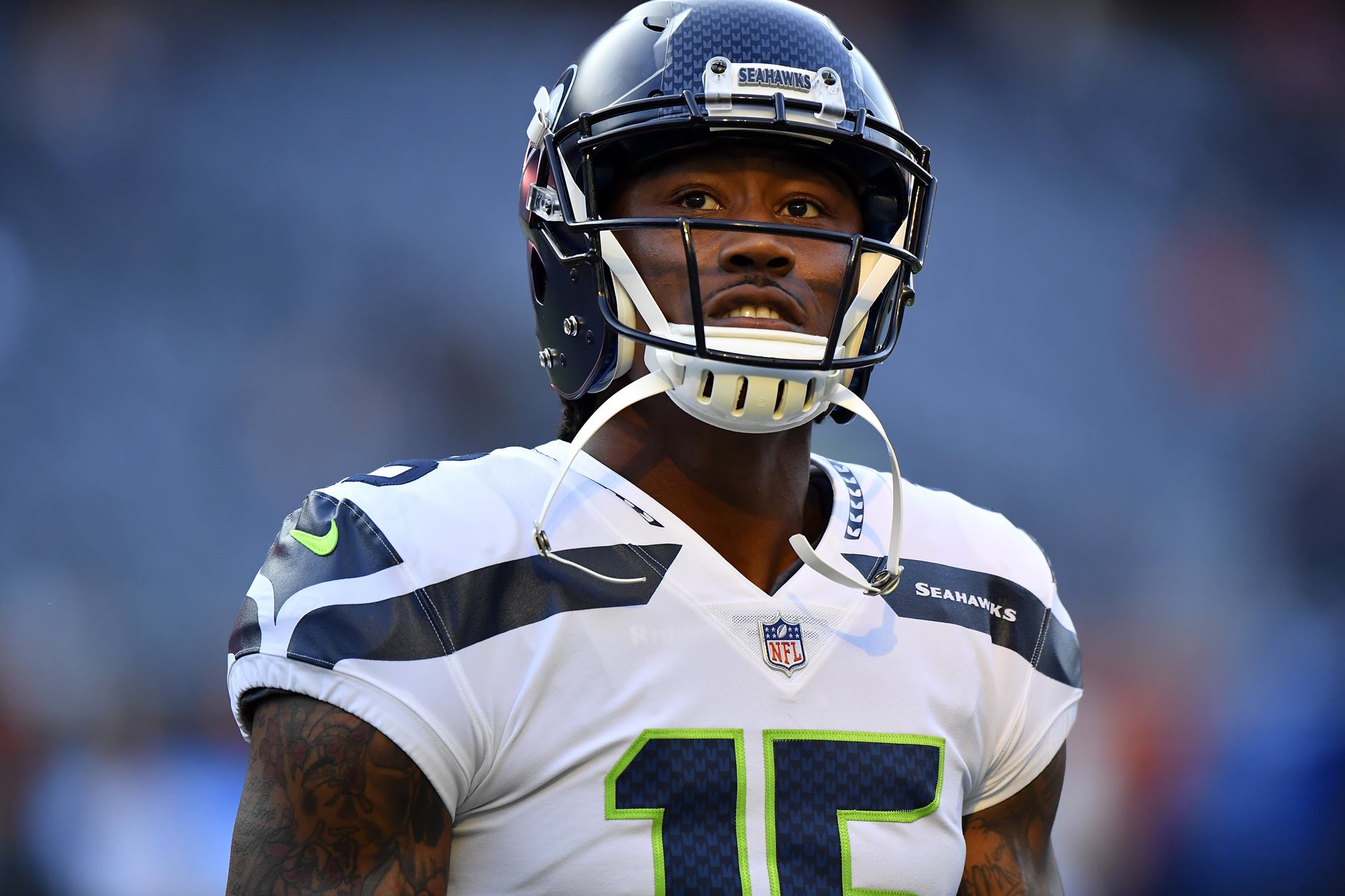 Brandon Marshall in a game for SeaHawks