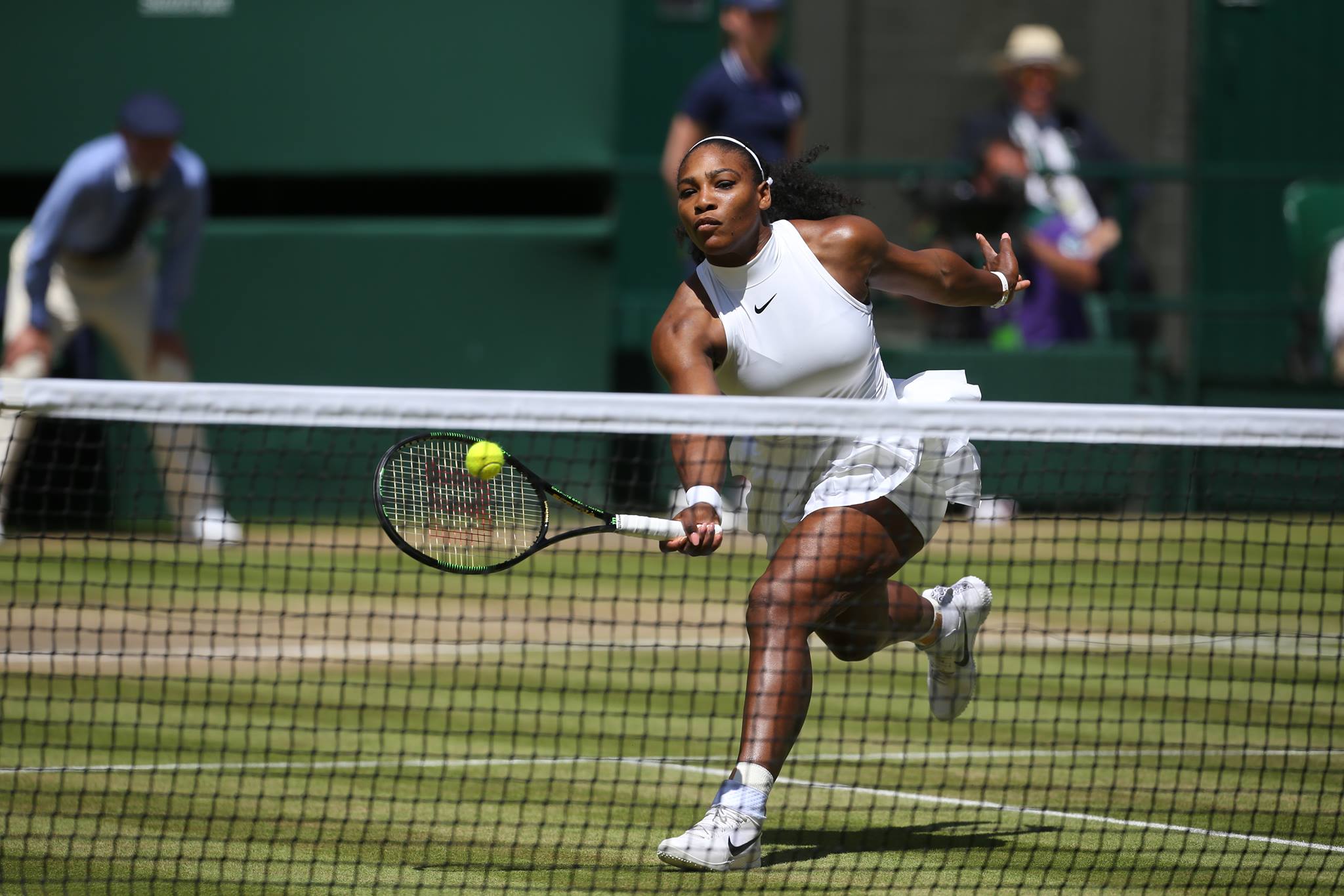 Serena Williams in a tennis match