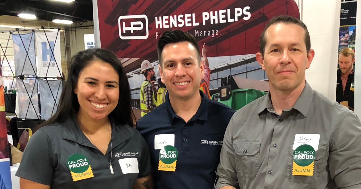 Hensel Phelps staff at tradeshow