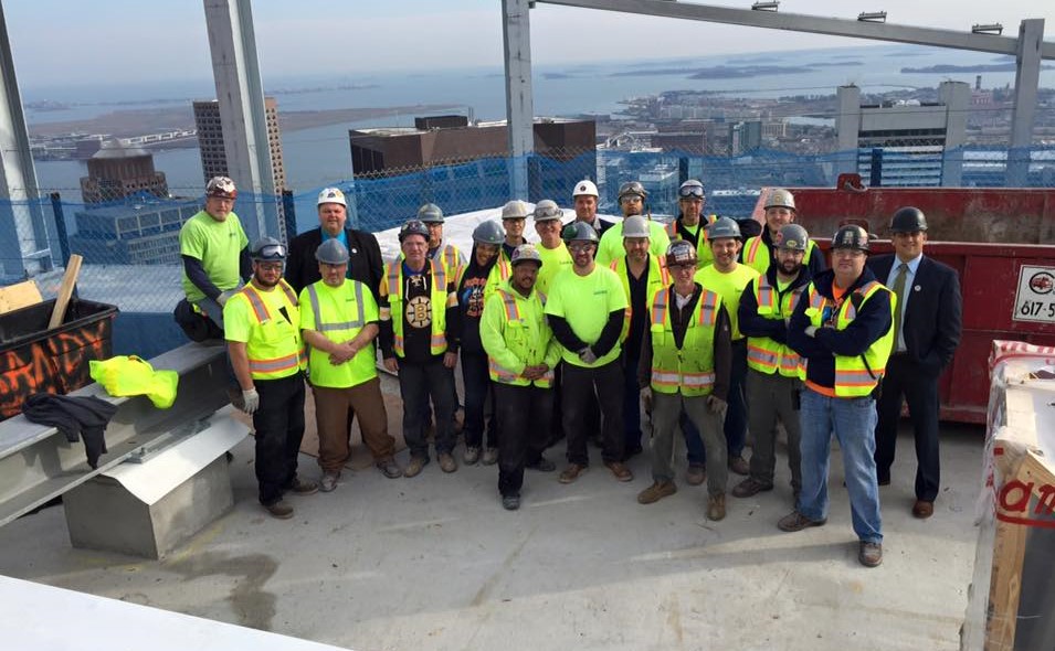 JC Cannistraro staff on rooftop of a building in Boston