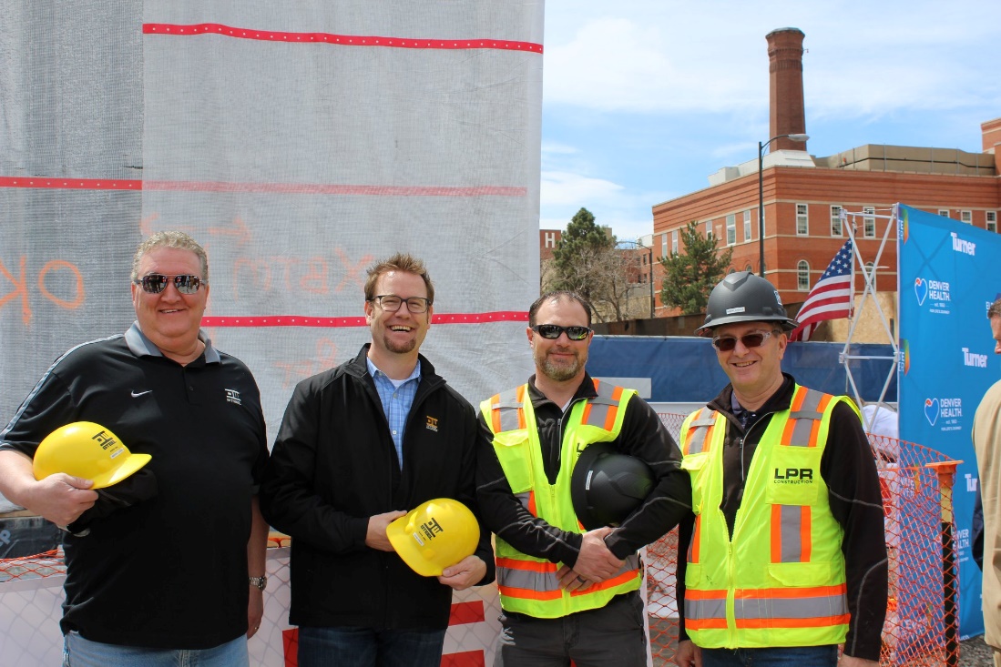 LPR Construction leadership team present at Denver Health project