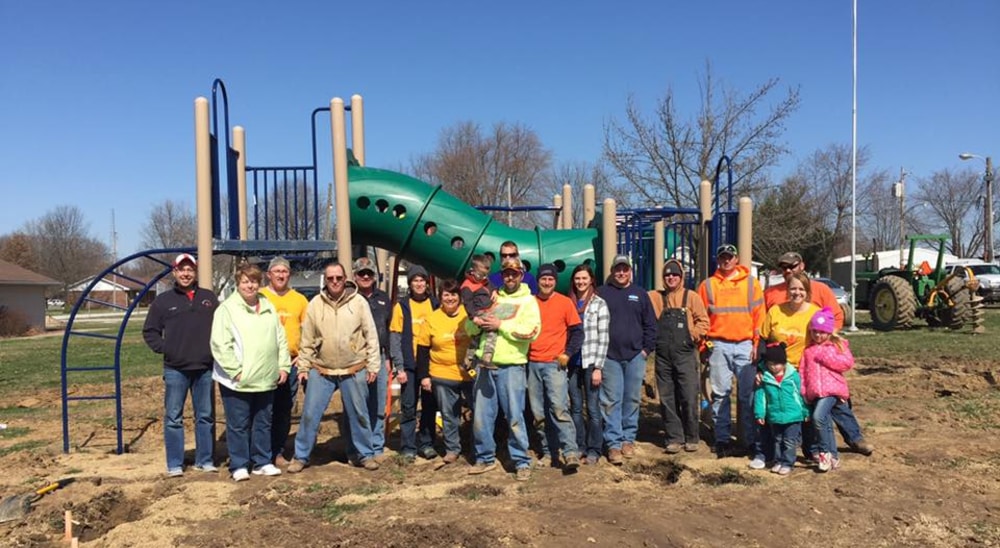The Korte Company staff in a recreational park project