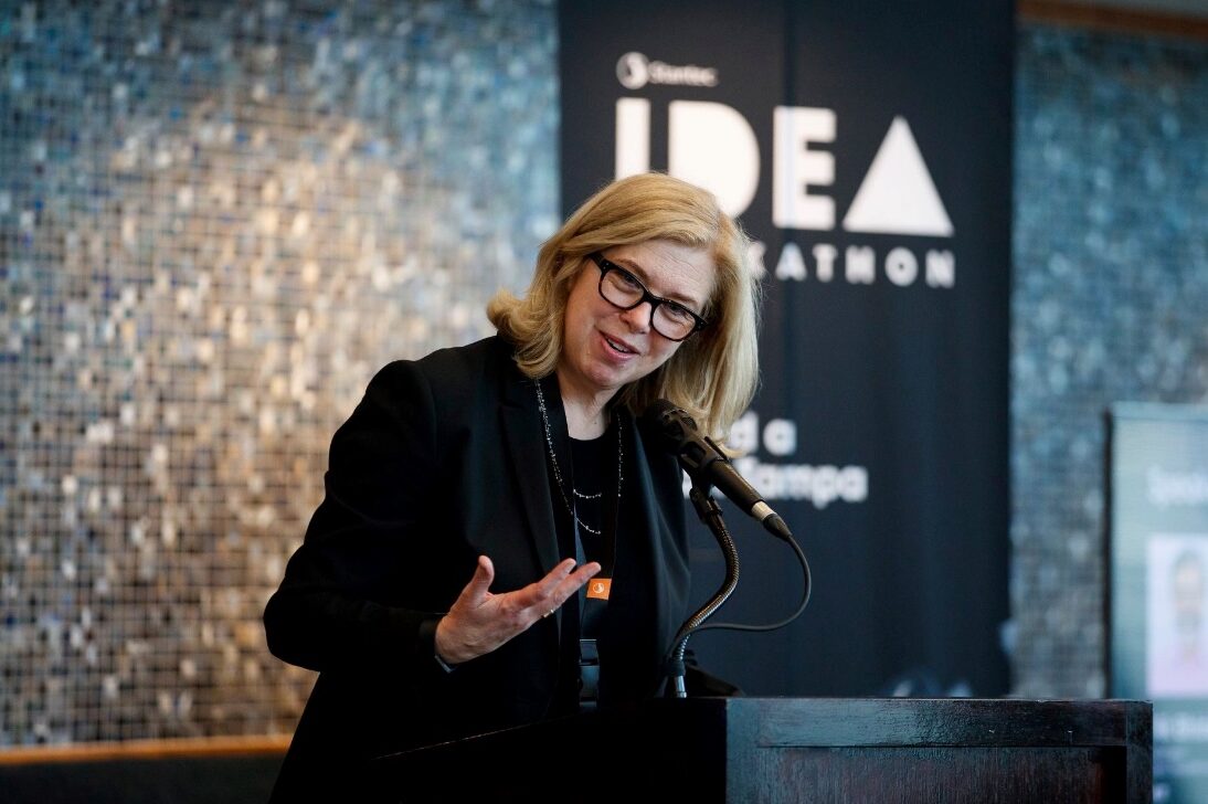 Stantec female leader in a idea hackathon event