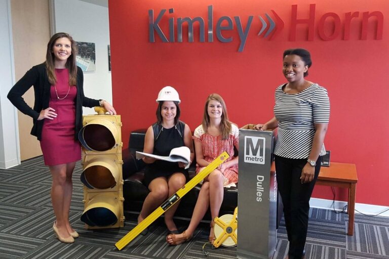 Kimley-Horn female staff work on international airport project