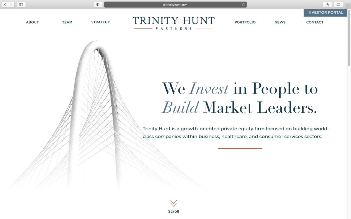Trinity Hunt Partners website homepage