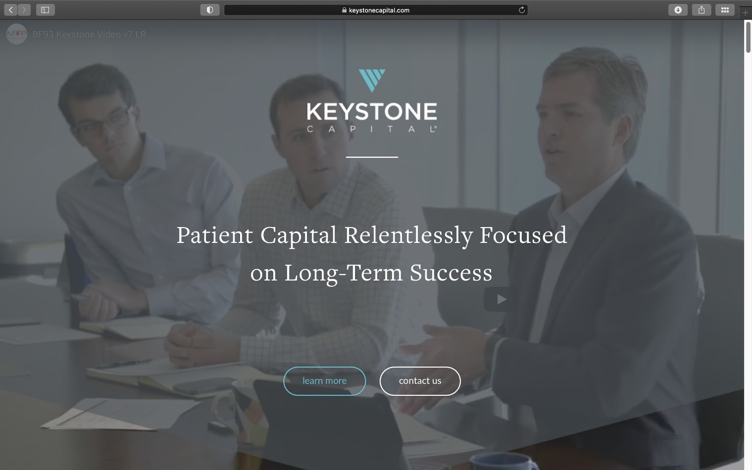 Keystone Capital website homepage