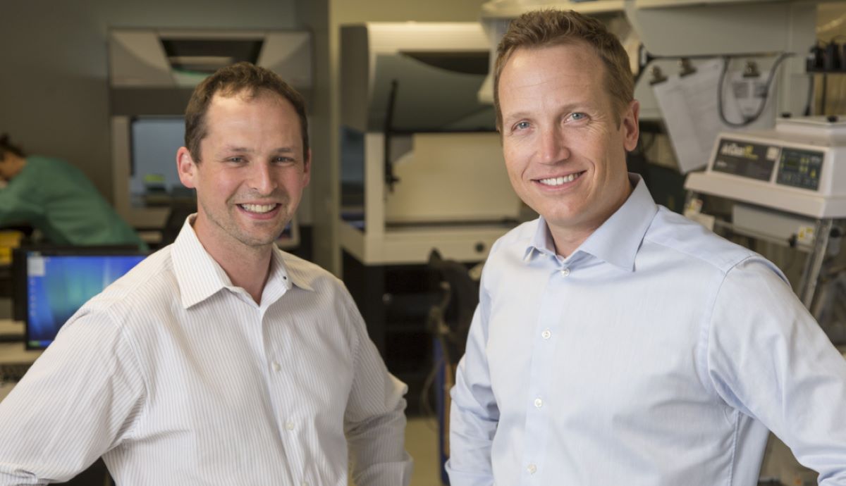 Strata Oncology co-founders in a lab