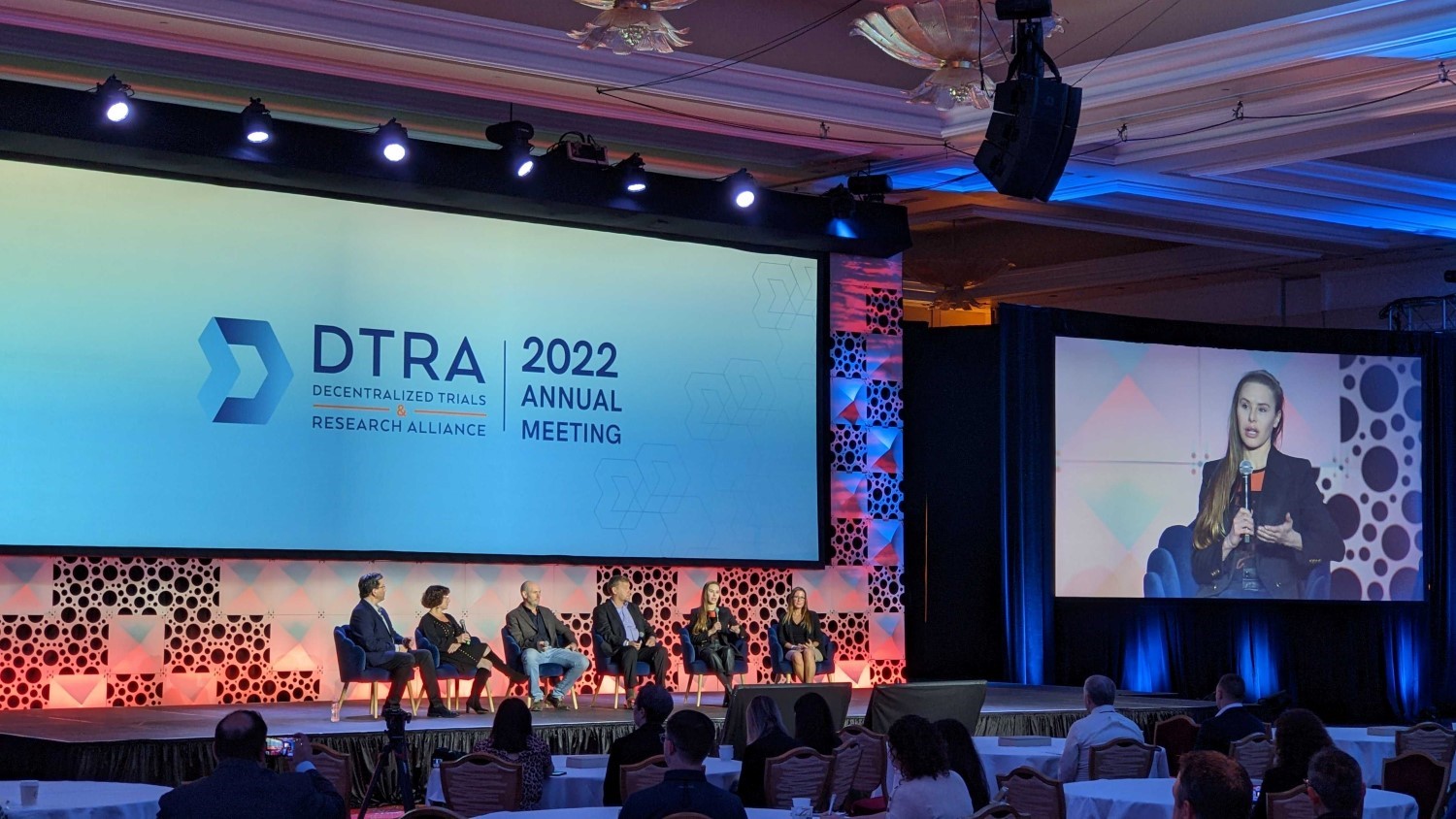 Medable CEO speaks with audience at DTRA conference
