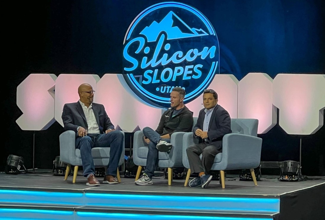 Deserve CEO and founder in a conference in Silicon slopes Utah