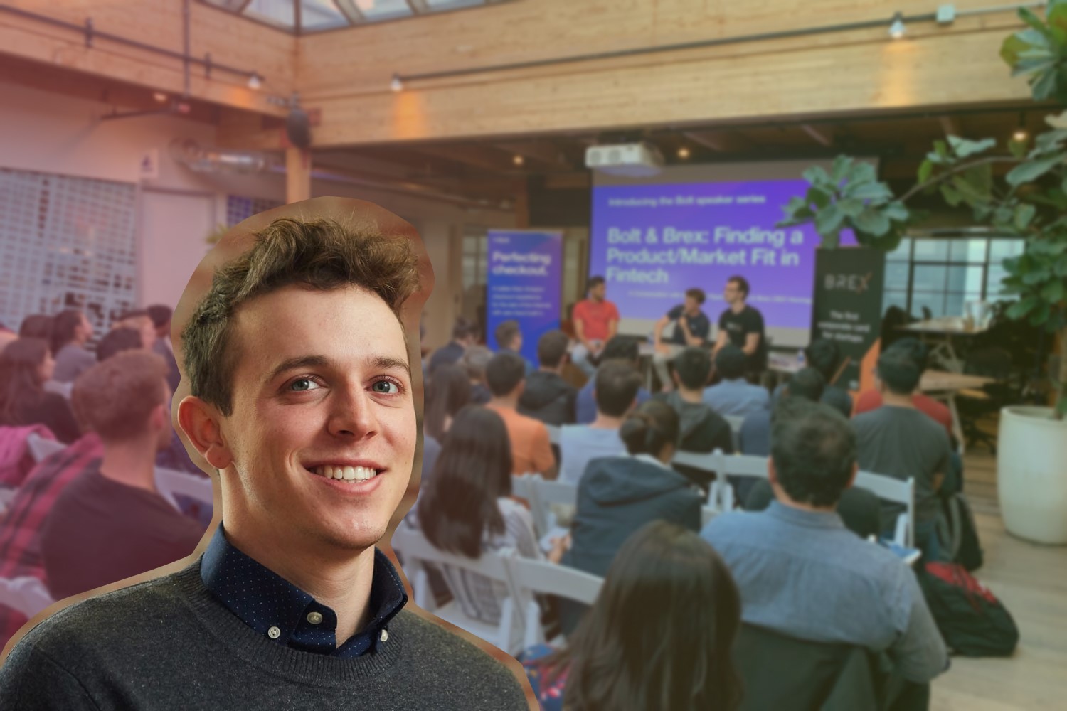 Bolt leadership team speaks in a meetup event