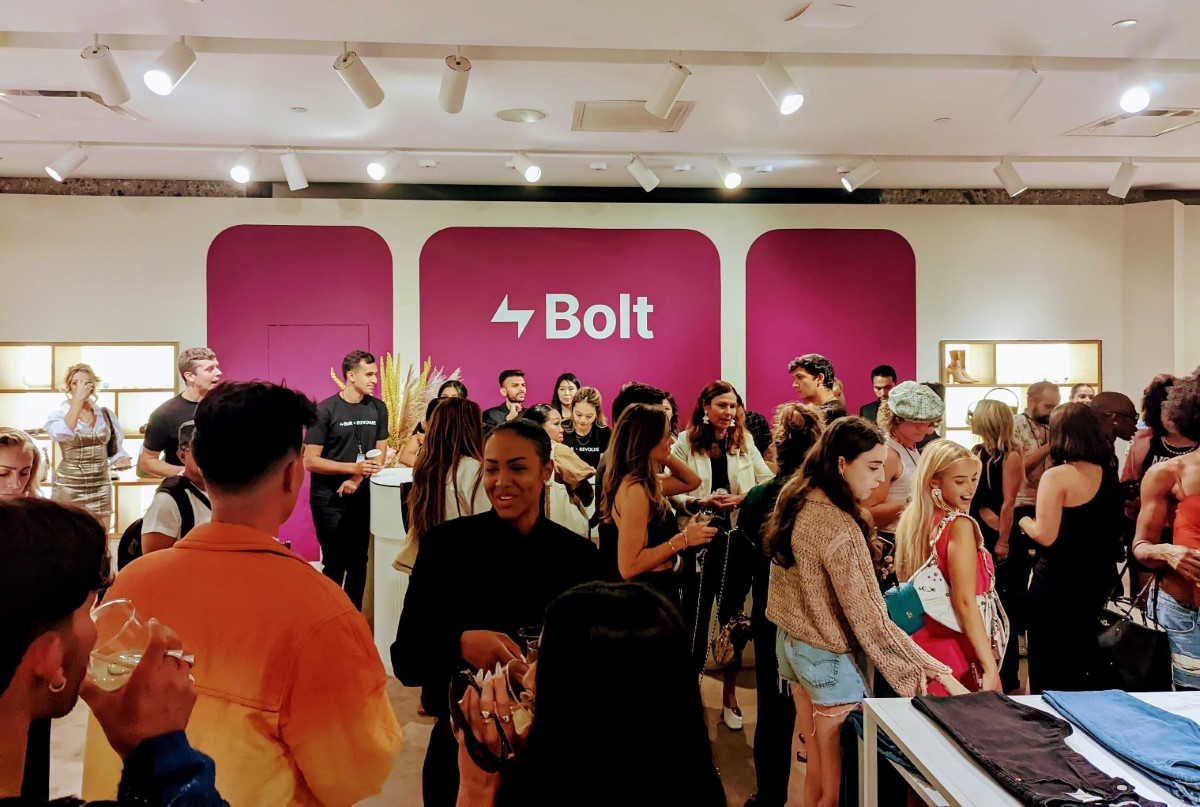Bolt team collaborate with consumers at a conference