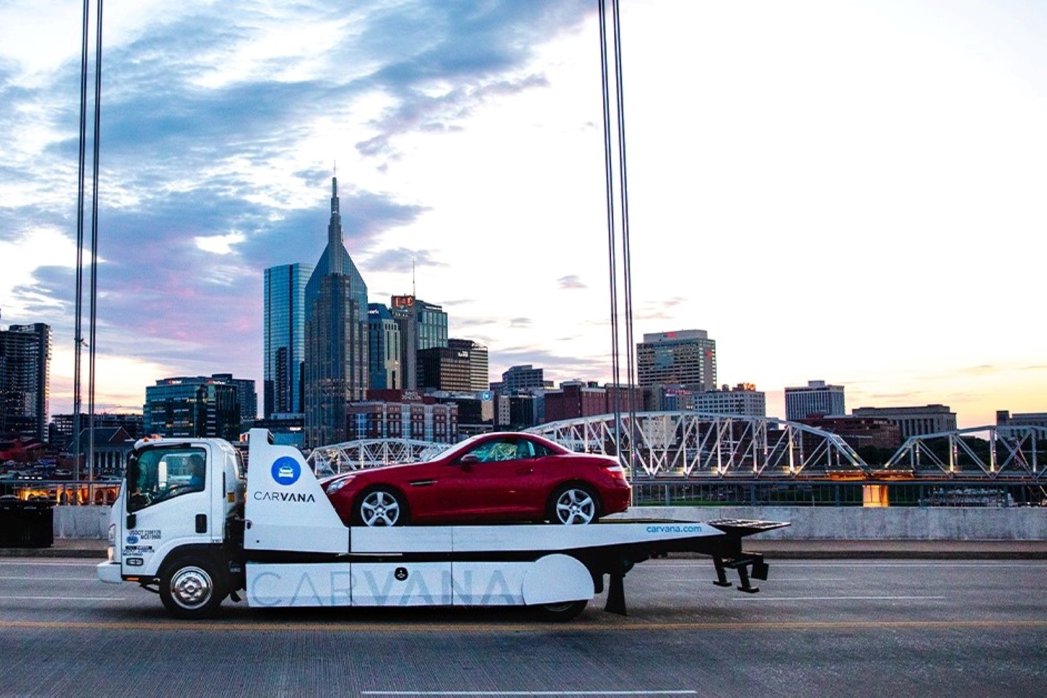 Carvana truck tow a vehicle