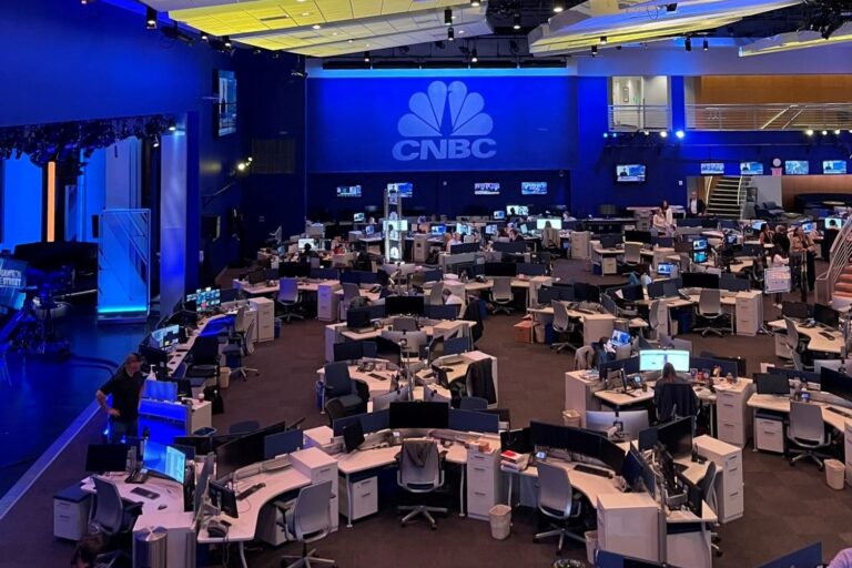 staff works at the CNBC open office