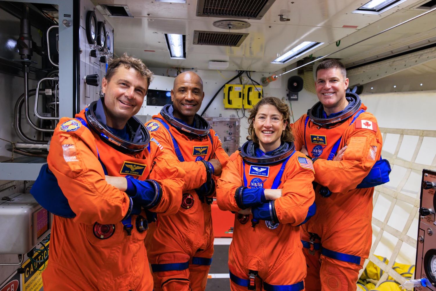 4 astronauts in the Artemis mission