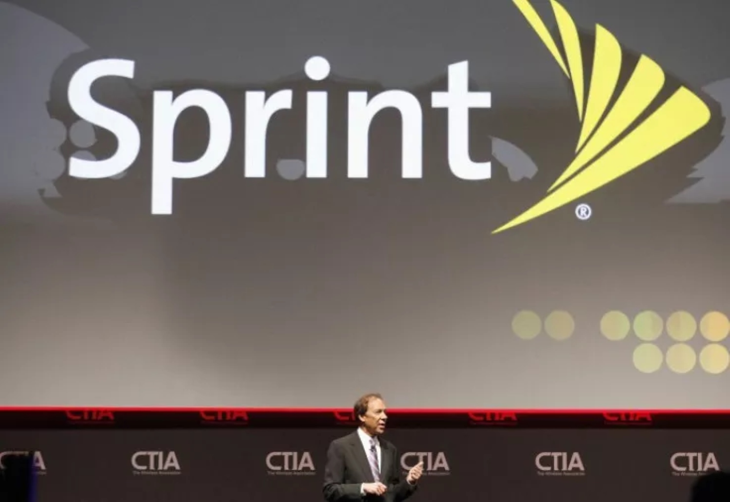 Sprint executive in a conference