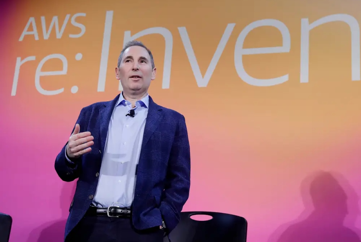 Amazon CEO speaks at the AWS re invent