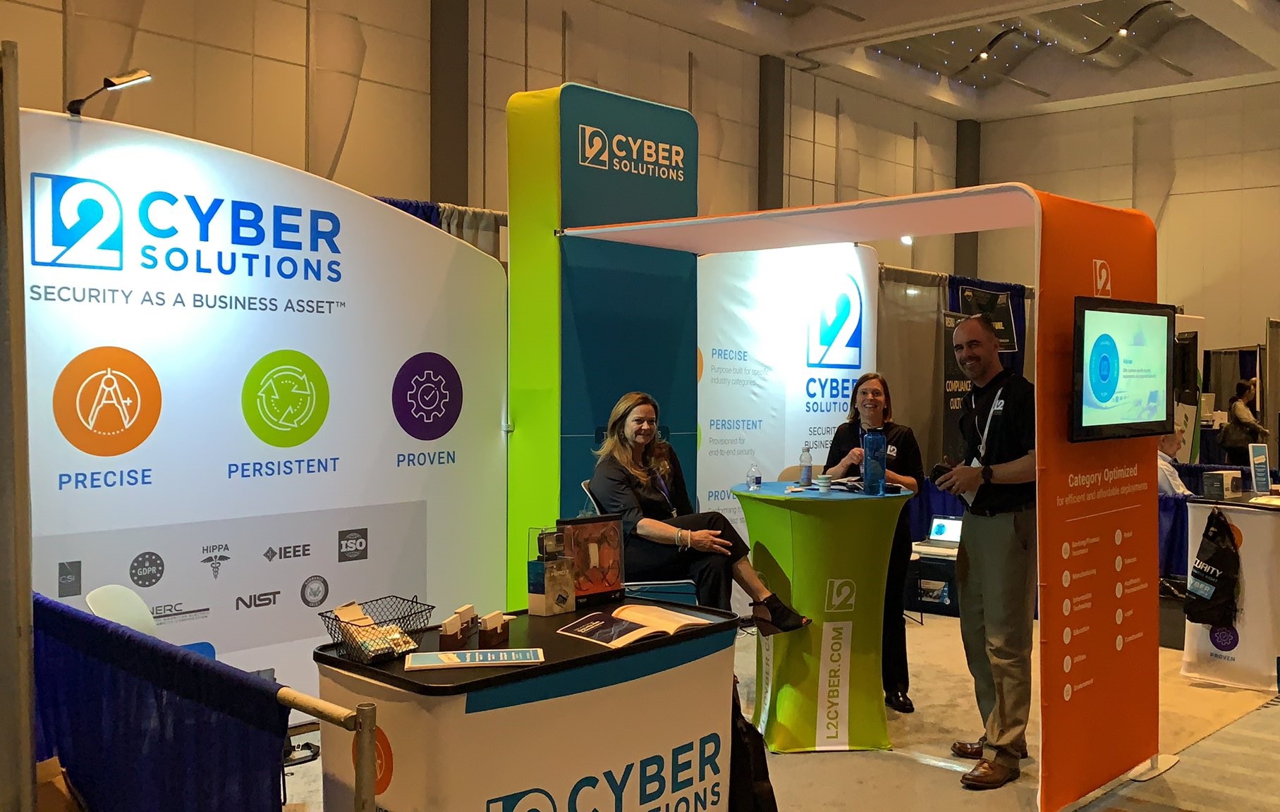 L2 Cyber Solutions team at a cyber conference