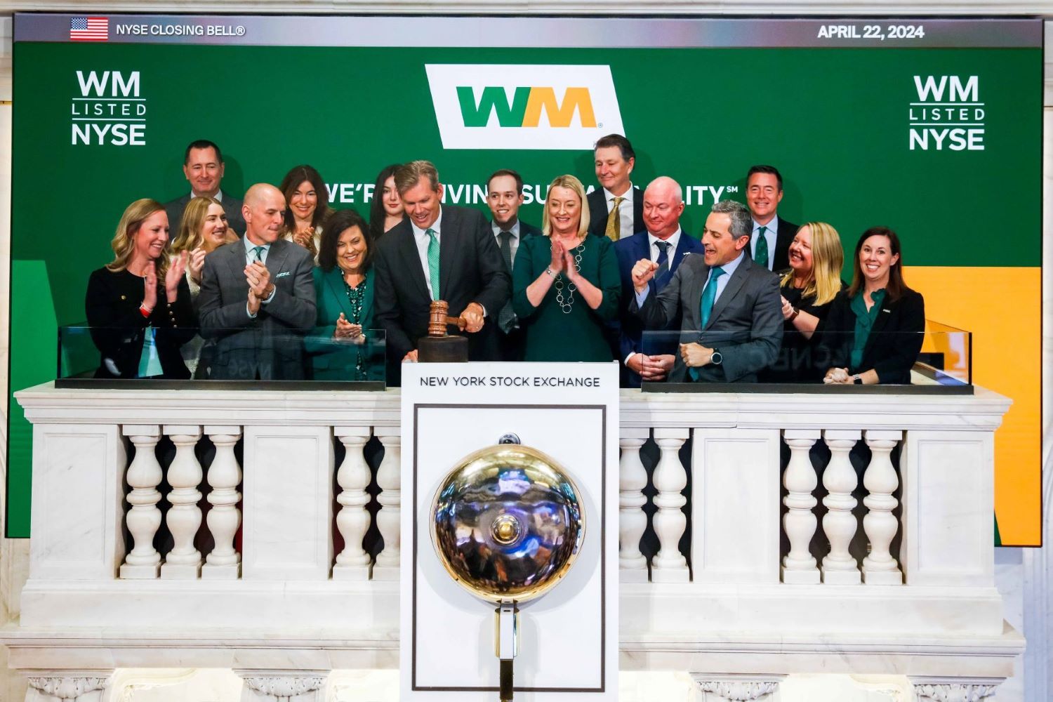 WM listed NYSE