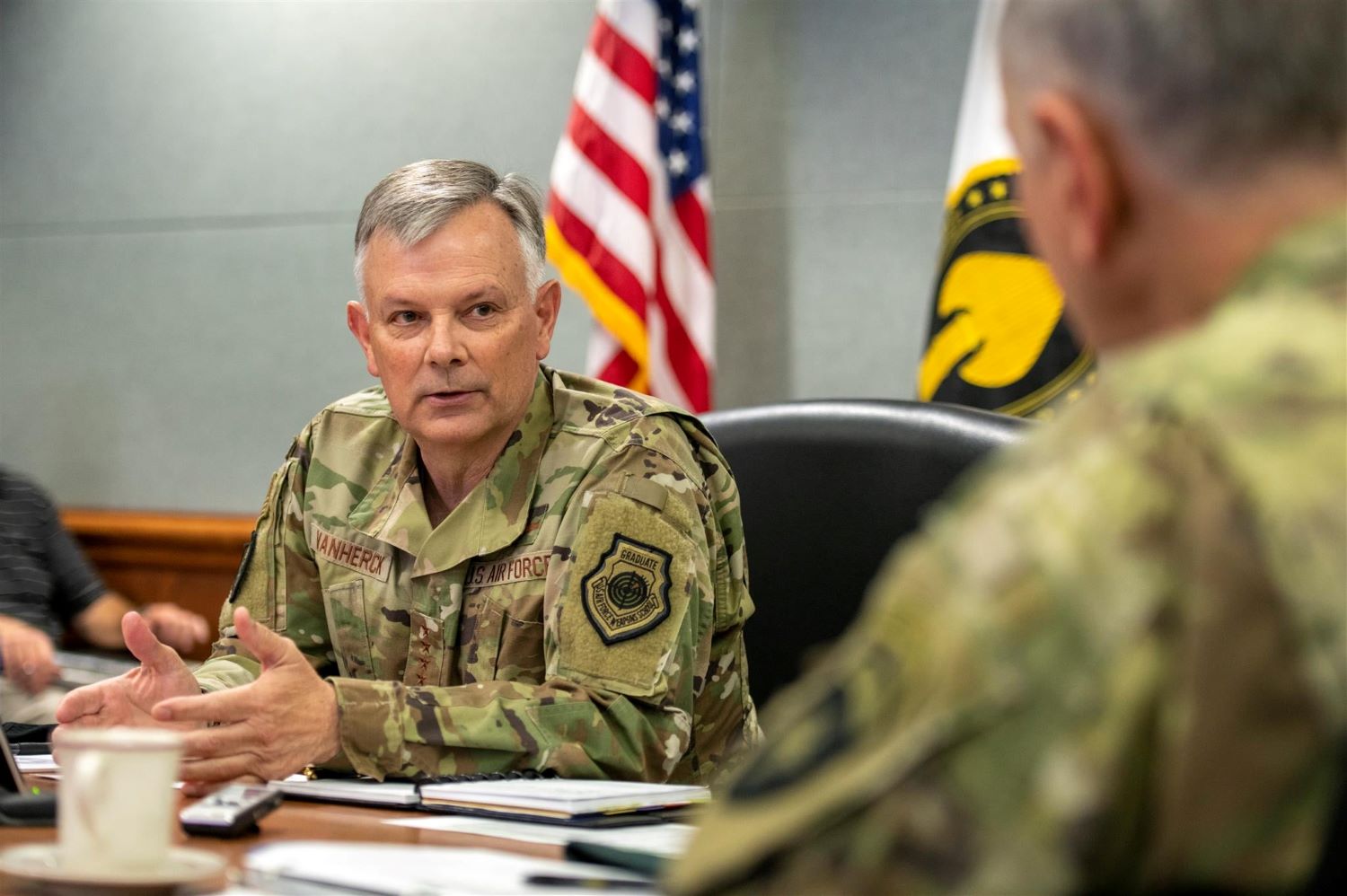 military executives in Cheyenne Mountain Complex