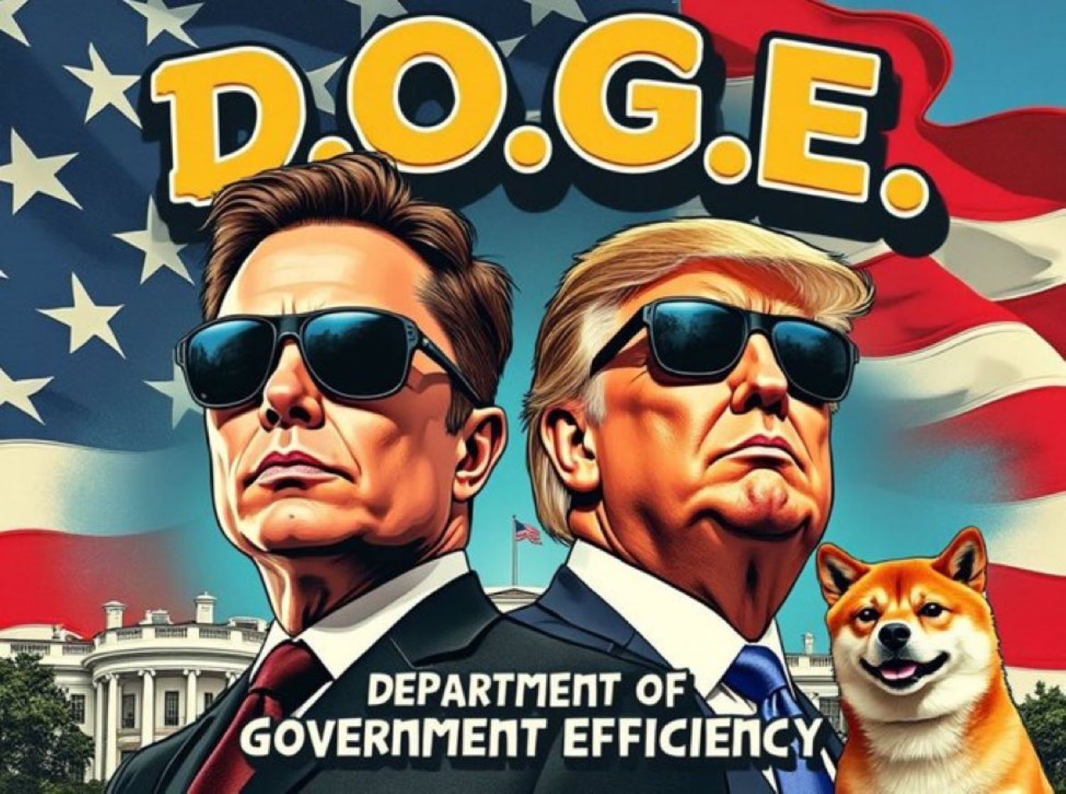 the Department of Government Efficiency (DOGE) illustration