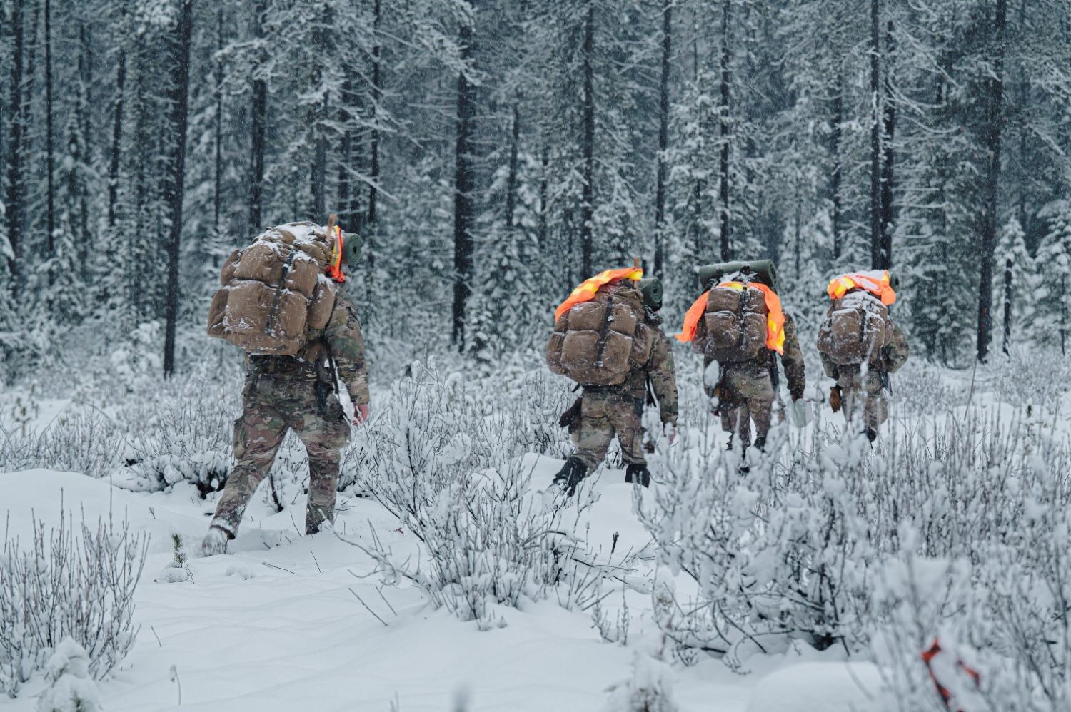 soldiers in winter