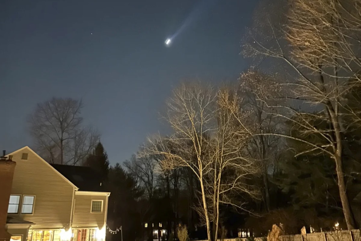 Drones in observance during night sky in New Jersey