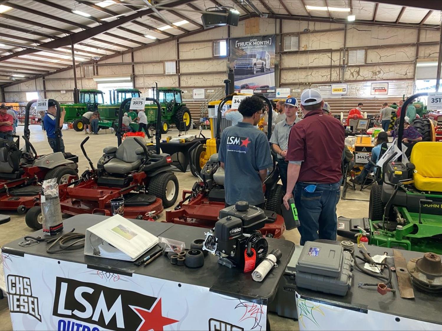 LSM Outdoor Power's team in a exhibition