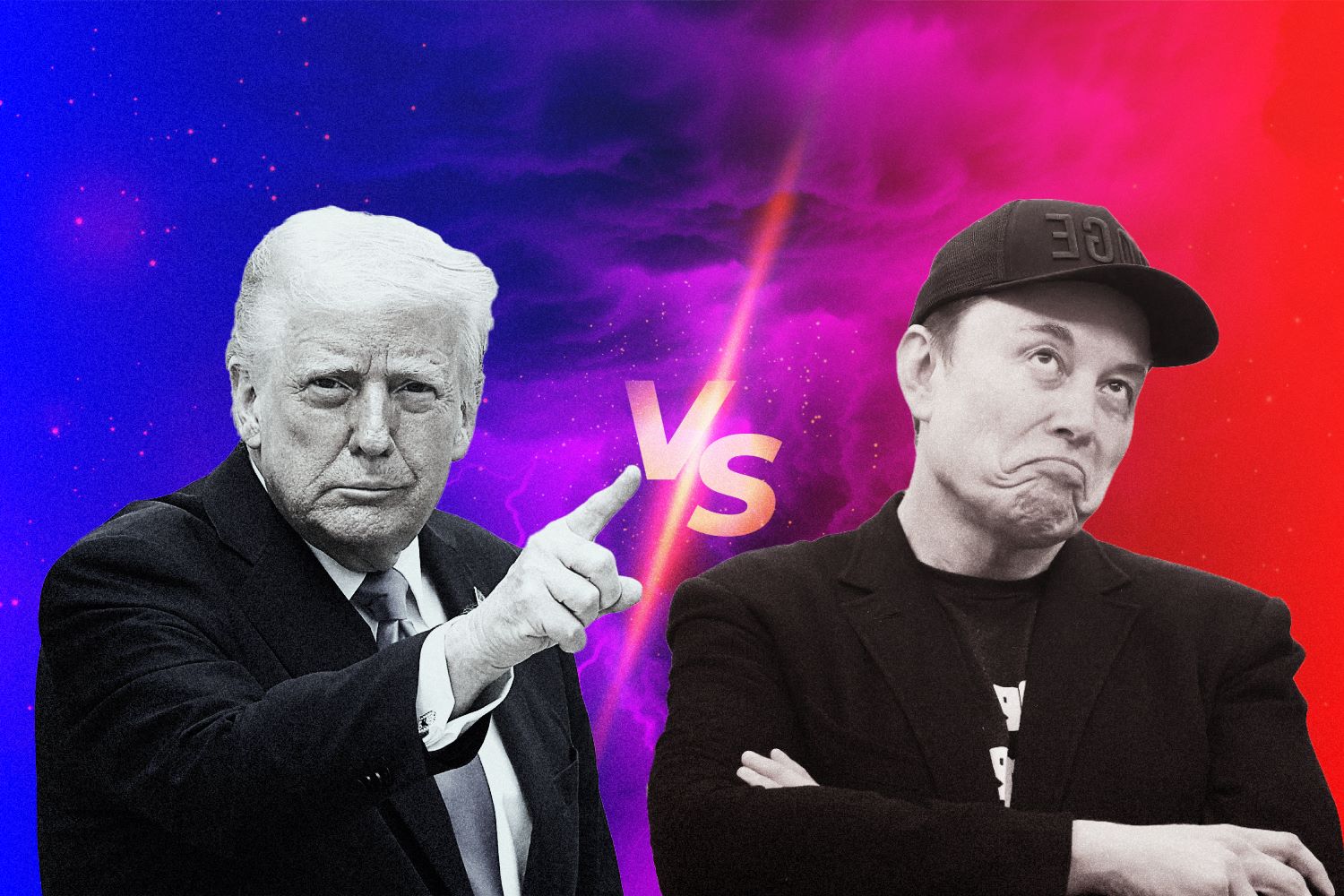 The fight between Elon Musk and Donald Trump