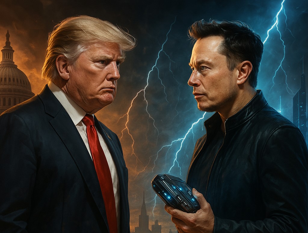 The fight between Elon Musk and Donald Trump