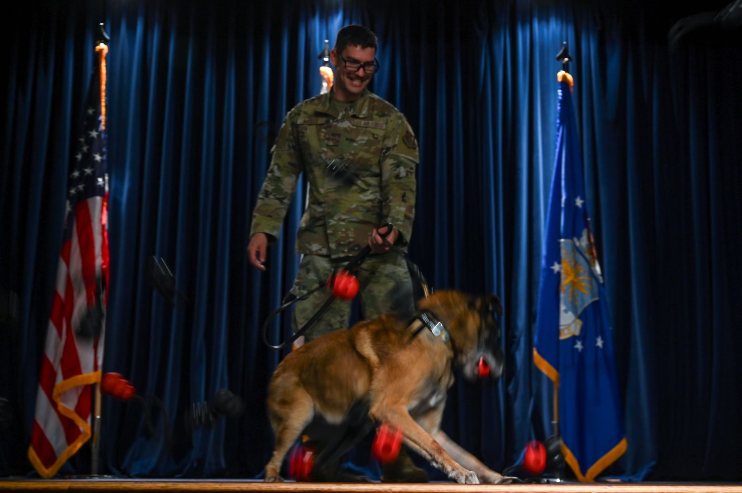 military working dog end of service ceremony