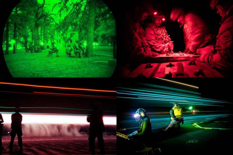 soldiers' in the dark